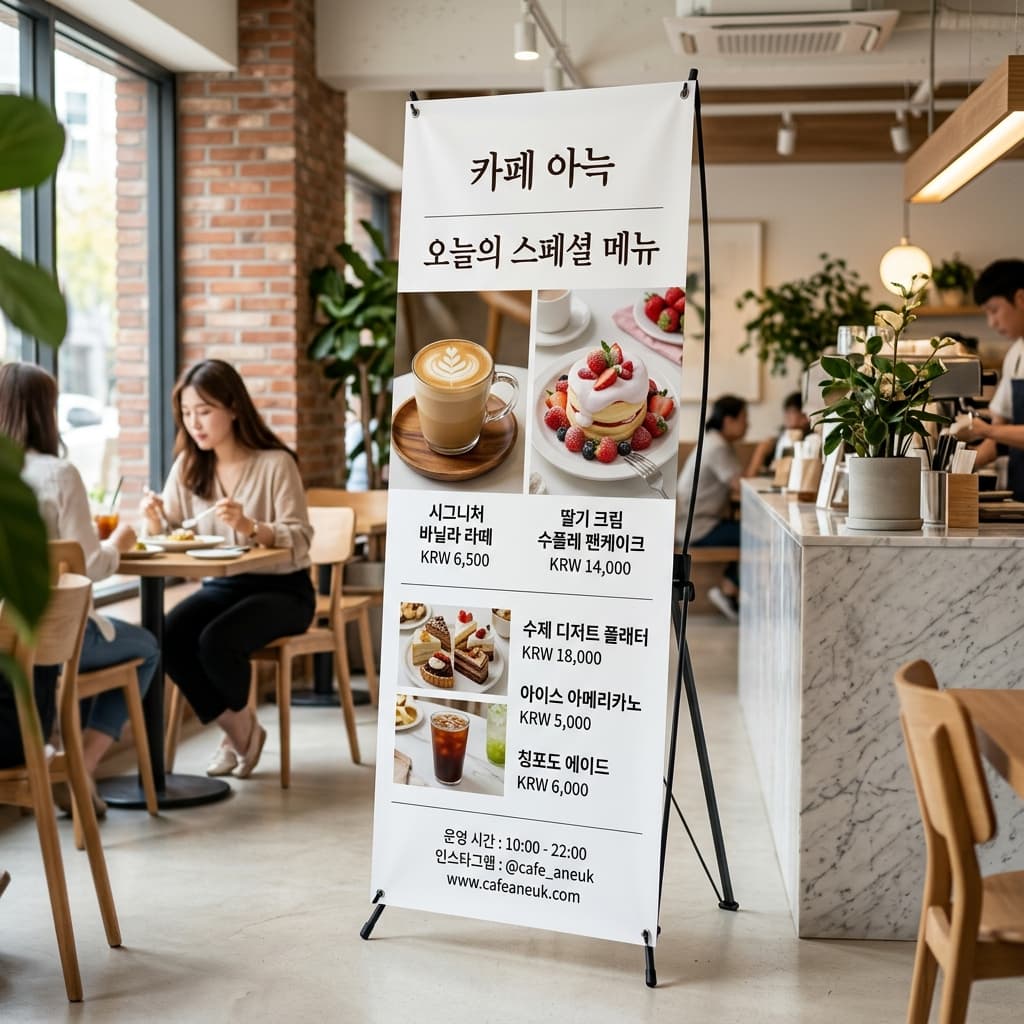 솔벤트 현수막 제작 예시 2