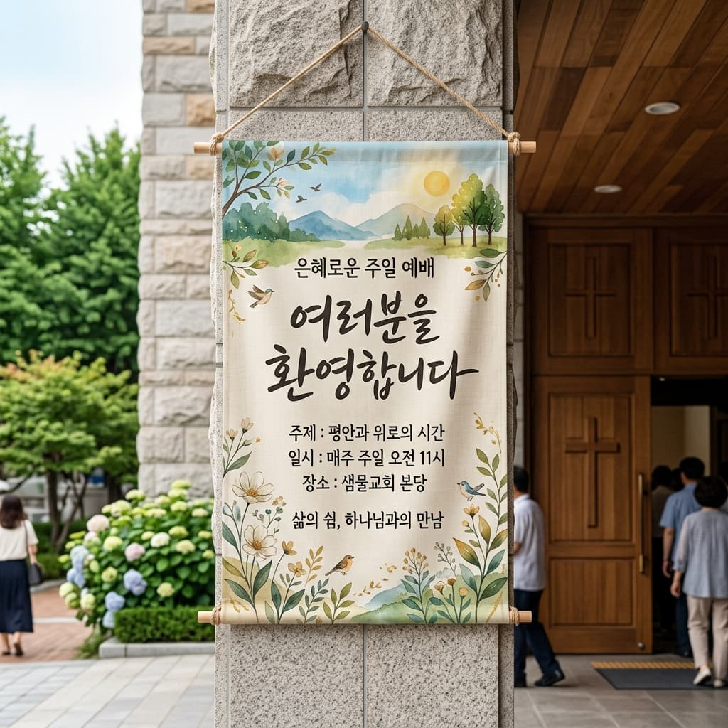 실사 현수막 제작 예시 3