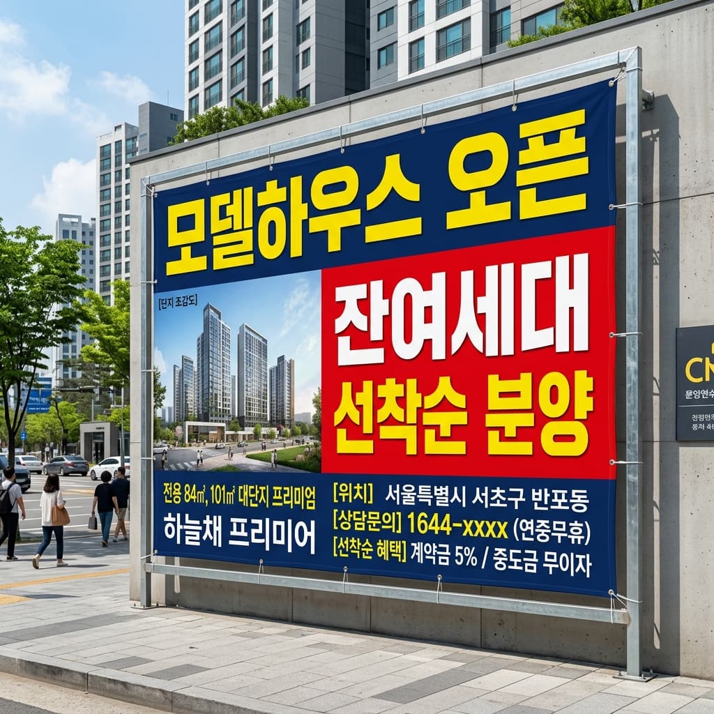 실사 현수막 제작 예시 1